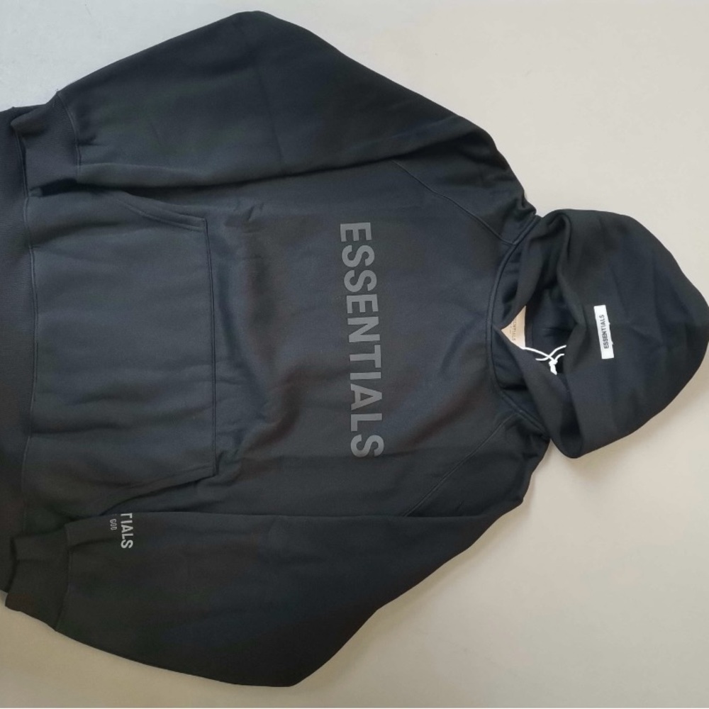 Essentials Classic Black Sweatshirt